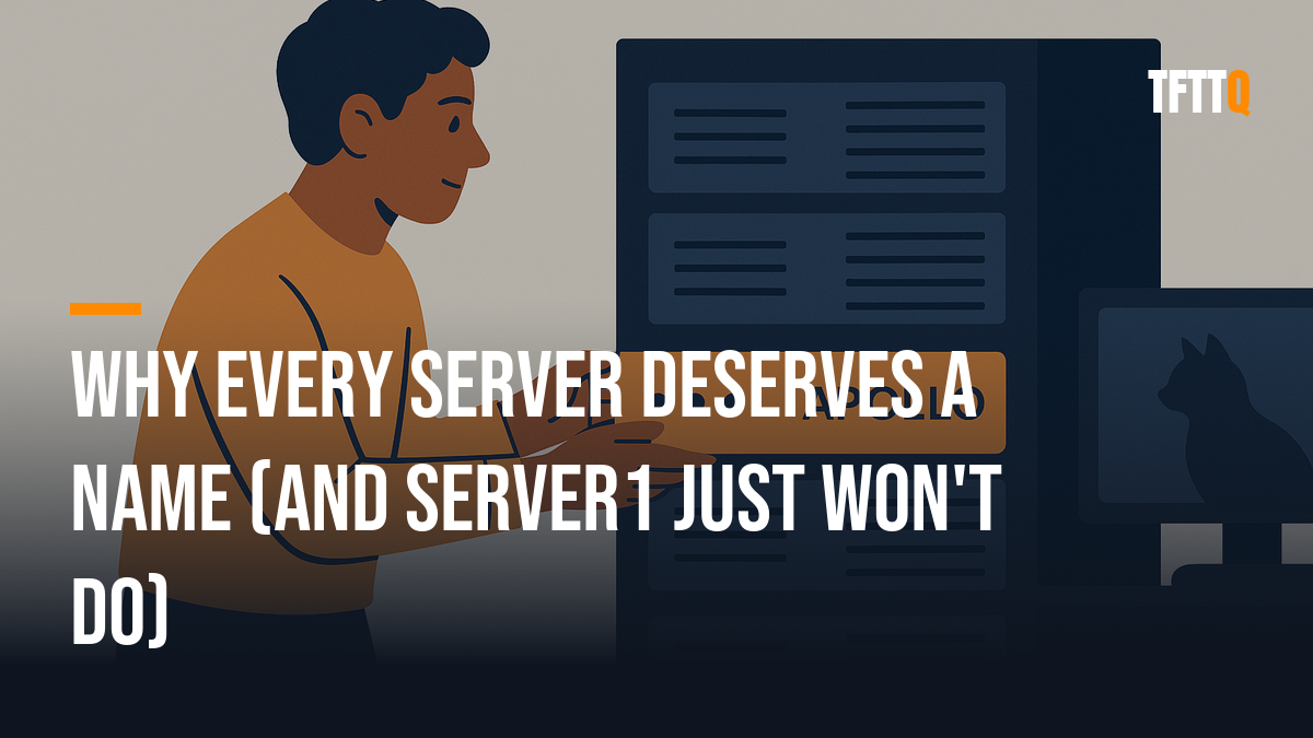 Why Every Server Deserves a Name (And Server1 Just Won't Do)